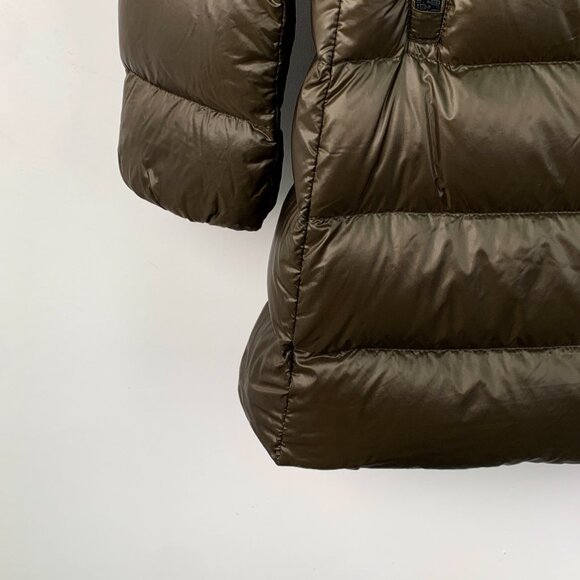 IW0177 cover-up Moncler Suyen series dark green logo patch hooded zipper down ja - Picture 4 of 9